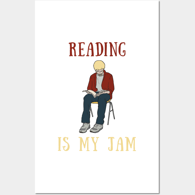 Reading is my jam Wall Art by IOANNISSKEVAS